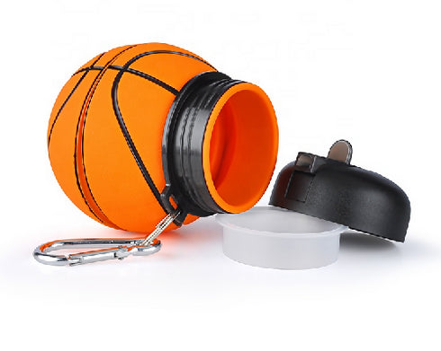 Basketball Running Sports Outdoor Silicone Water Bottle.